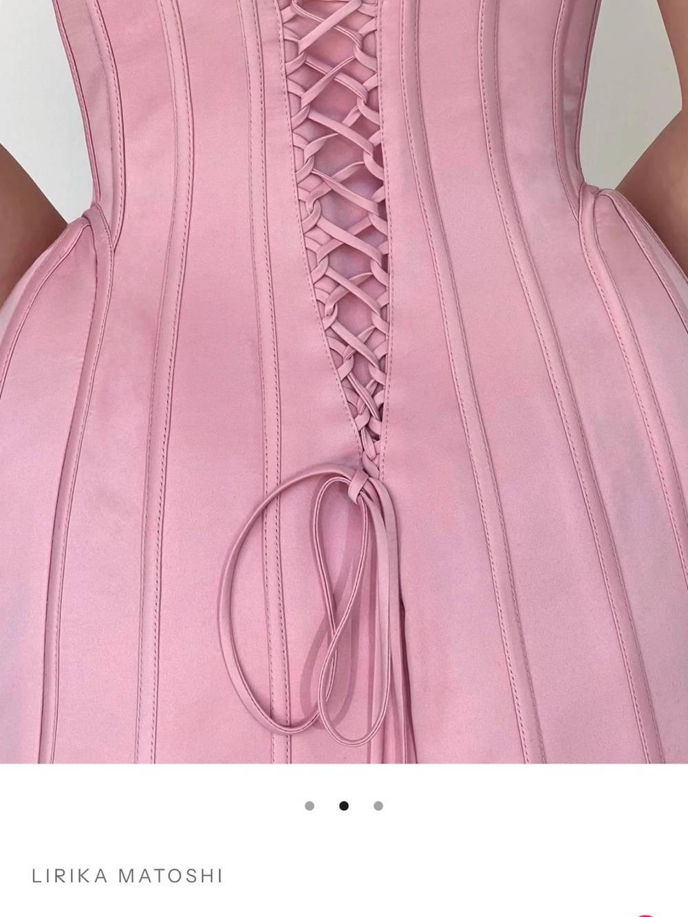 NWOT Lirika Matoshi Blush Pink Vanity Mini Dress - Picture 3 of 3